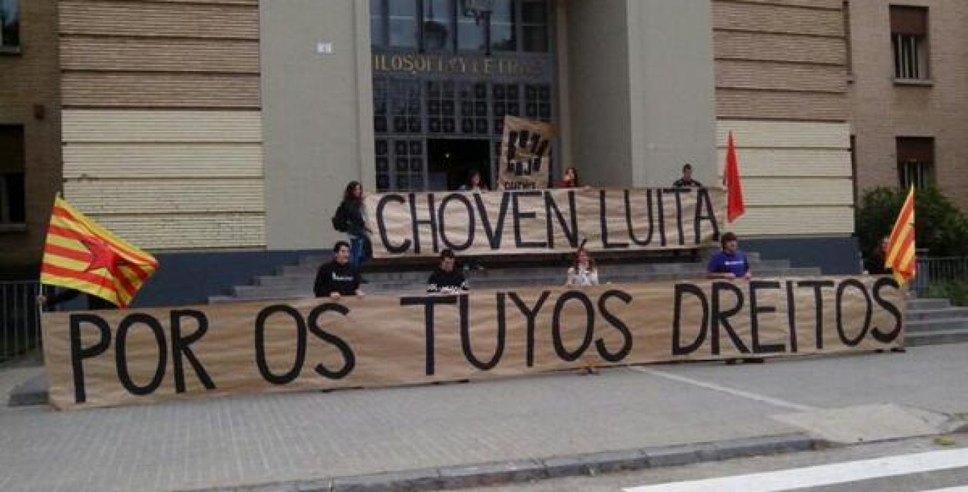 Ambas organizaciones protagonizaron un acto en la Facultad de Filosofía de Zaragoza.
