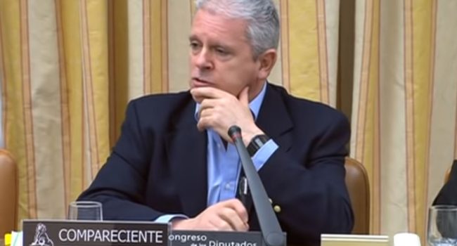 Pablo Crespo durante su comparecencia.