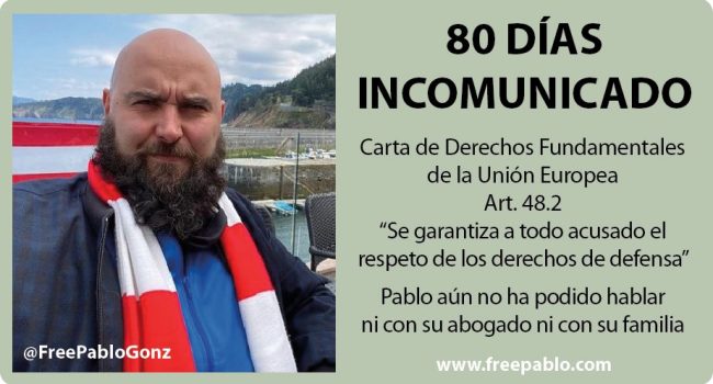 Imagen de la campaña de @FreePabloGonz.