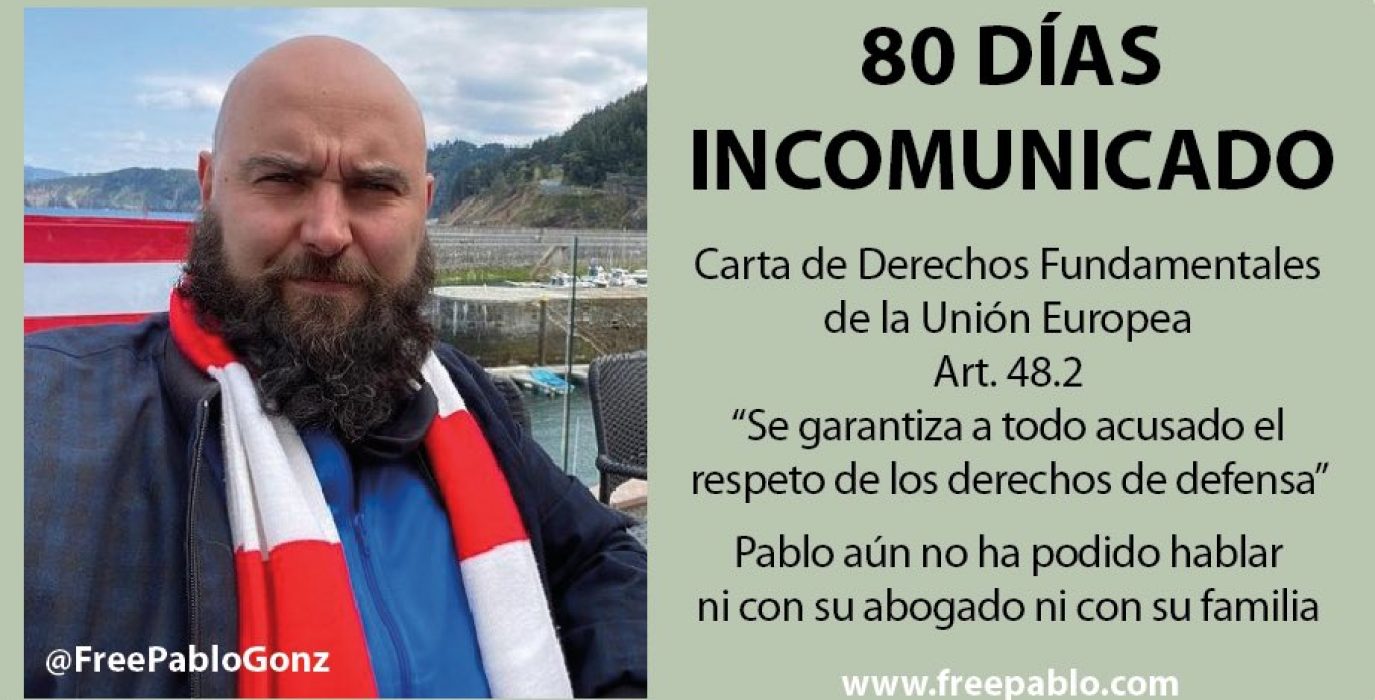 Imagen de la campaña de @FreePabloGonz.