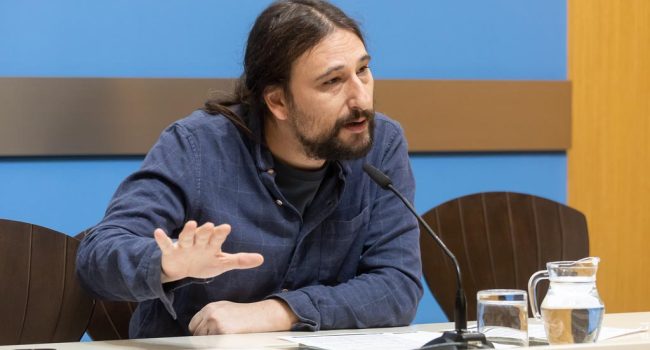 Pablo Híjar durante la rueda de prensa ofrecida este lunes. Foto: Daniel Marcos | AZ.