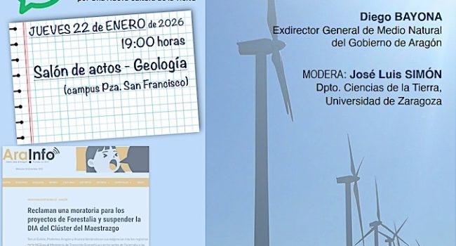 Paisajes Teruel participa en el ciclo del GeoForo “Ciencia política y negocio” cartel