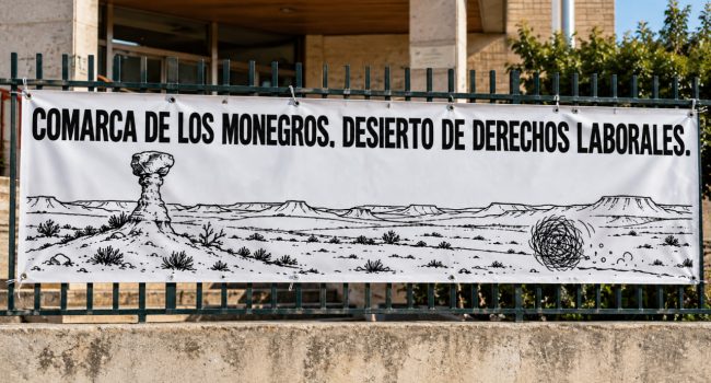 Mockup con una viñeta difundida por el comité de empresa.