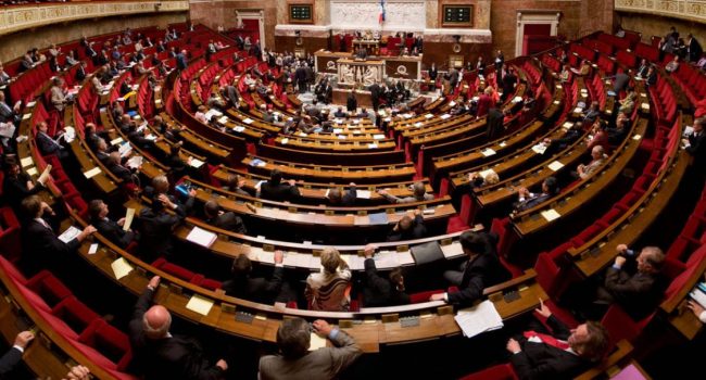 Hemiciclo de la Asamblea Nacional francesa.