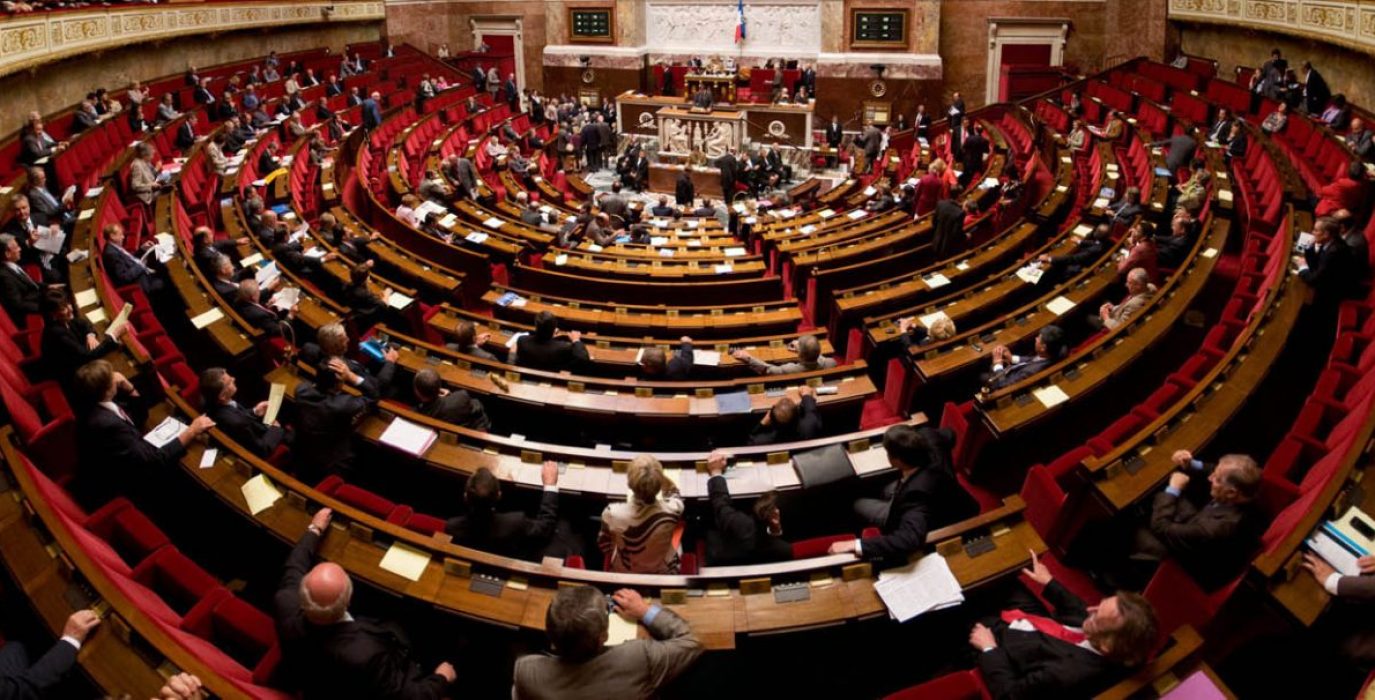 Hemiciclo de la Asamblea Nacional francesa.