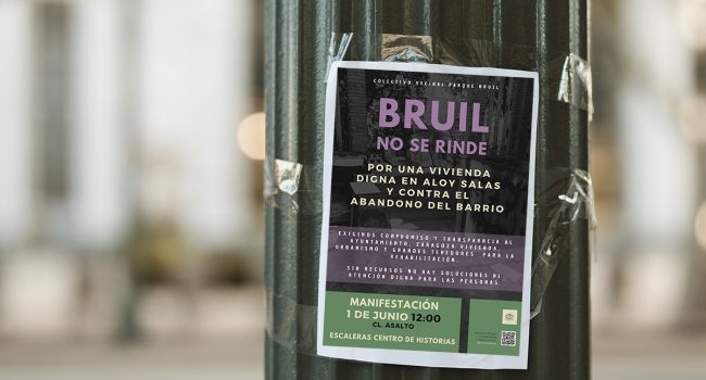 "Bruil no se rinde". Cartel de la convocatoria del 1 de junio.