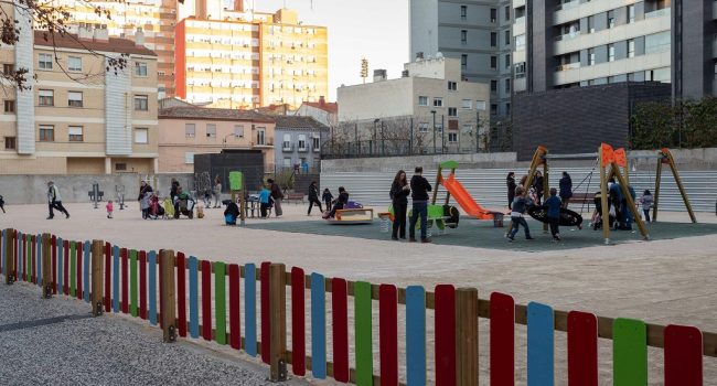 Las zonas verdes y de juegos infantiles del Barrio Jesús suspenden la evaluación vecinal