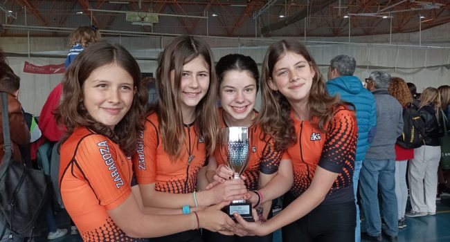 Patinadoras del club zaragozano 2mil6 | Foto Armando Bueno Díaz