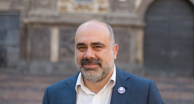 Pau Marí-Klose, candidato del PSOE Aragón este 10N. Foto: Pablo Ibáñez (AraInfo)