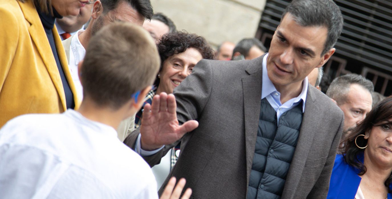 Sánchez en el cierre de campaña en Barcelona. Foto: PSOE