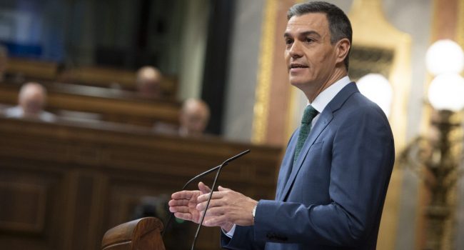 Pedro Sánchez en su comparecencia de este miércoles | Foto: Congreso