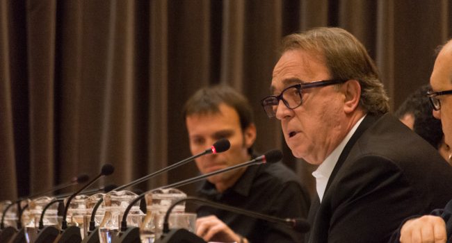 Pérez Anadón en un Pleno en Zaragoza. Foto: Pablo Ibáñez (AraInfo)