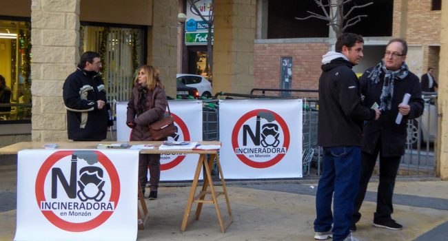 Foto: Plataforma No a la Incineradora de Biomasa en Monzón