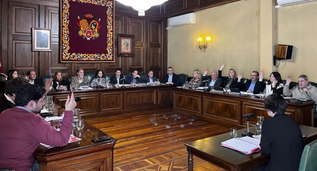 Pleno del Ayuntamiento de Teruel.