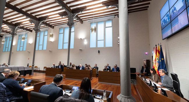 Pleno del pasado lunes de la DPZ