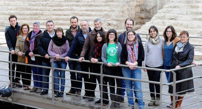 Candidatas y candidatos de Podemos Aragón al 20D. Foto: Podemos