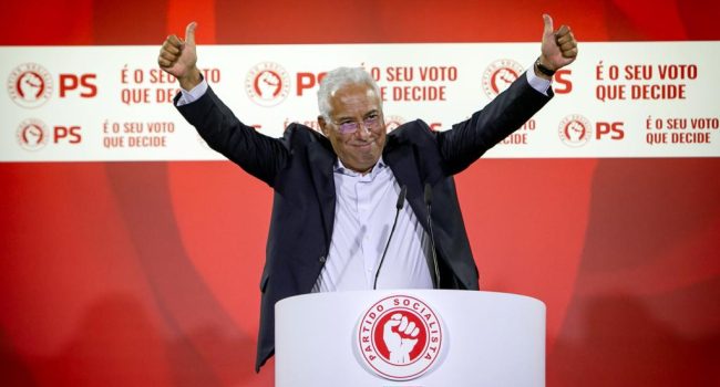 Antonio Costa durante un acto de campaña. Foto: PS