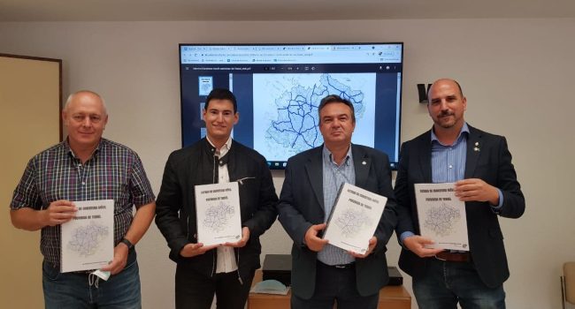 Presentacion del estudio de cobertura de las carreteras de las comarcas del sur de Aragón, realizado por Teruel Existe.