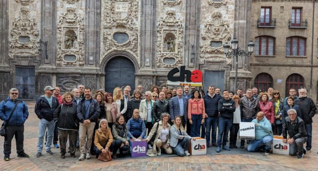 Presentación lista de CHA de Zaragoza para las elecciones de las Cortes de Aragón | Foto: CHA.