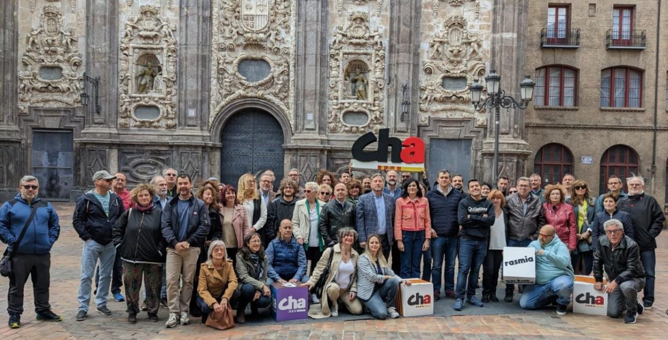 Presentación lista de CHA de Zaragoza para las elecciones de las Cortes de Aragón | Foto: CHA.