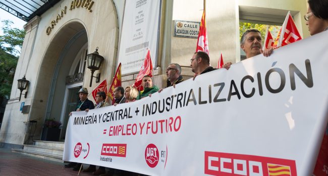 Portesta en Zaragoza. Foto: Pablo Ibáñez (AraInfo)