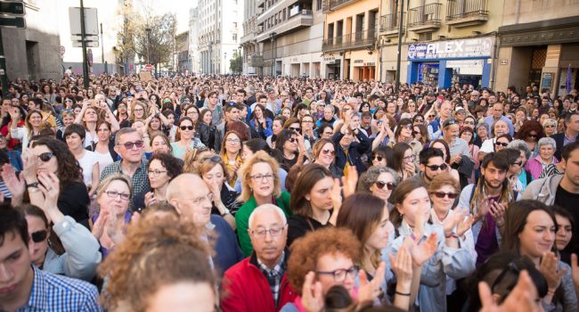 Movilización en Zaragoza. Foto: Pablo Ibáñez (AraInfo)