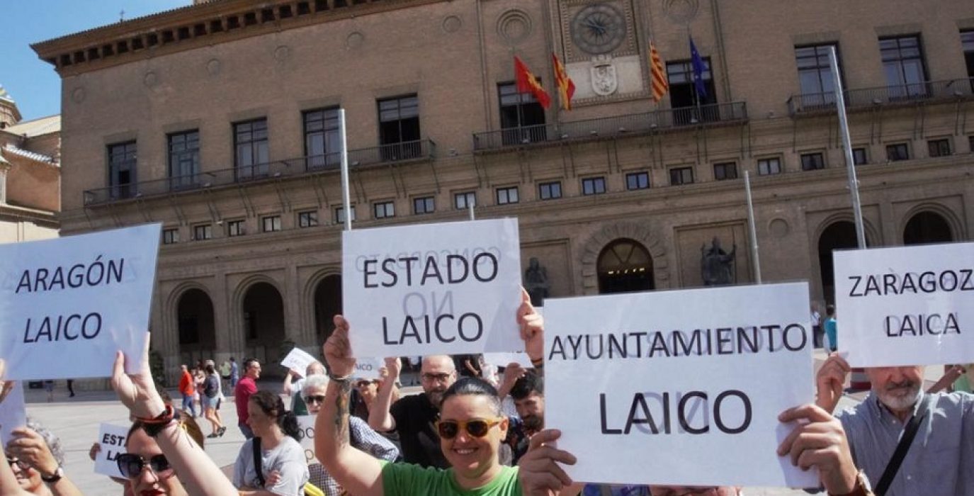 Protesta laica corpus cristi Zaragoza 2023 Foto Eva Ponz 4