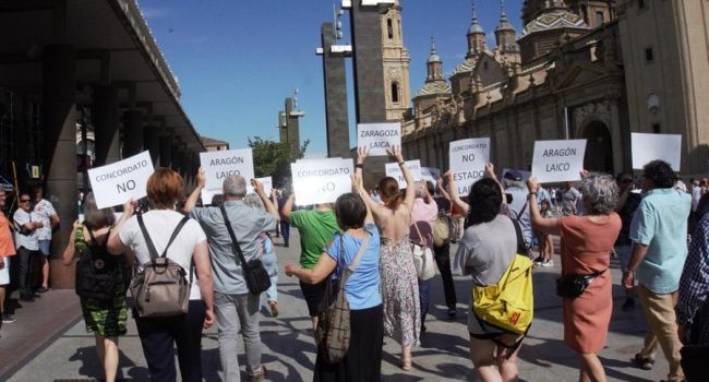 Protesta laica corpus cristi Zaragoza 2023 Foto Eva Ponz 4