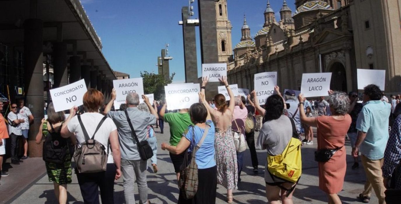 Protesta laica corpus cristi Zaragoza 2023 Foto Eva Ponz 4