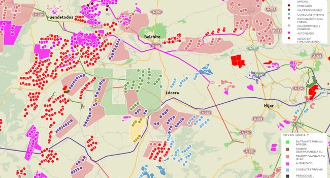 Proyectos de renovables “a granel y sin planificación” por el territorio aragonés