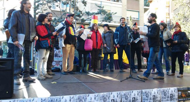 Una actuación del Coro Libertario de Torrero. Foto: @igoiz17