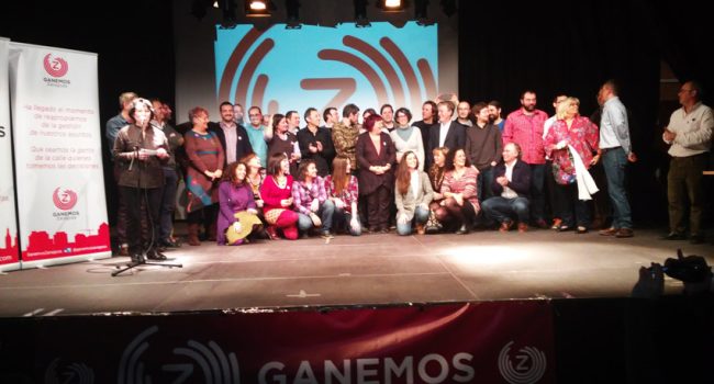 Las y los candidatos presentes en el acto. Foto: @arainfonoticias