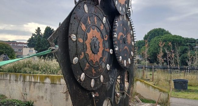RELOJ DE AGUA DEL JARDÍN BOTÁNICO Zaragoza recorte
