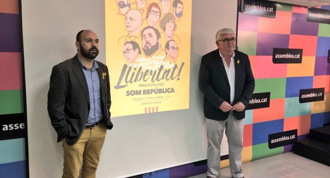 Agustí Alcoberro y Marcel Mauri, vicepresidentes de ANC y Omnium. Foto: ANC