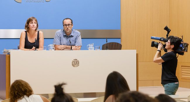 Cubero y Artigas durante la rueda de prensa de este viernes. Foto: Miguel Gracia García (AZ)