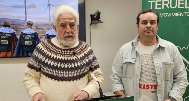 RUEDA DE PRENSA Teruel Existe  MANOLO GIMENO Y JESÚS VILLAMÓN