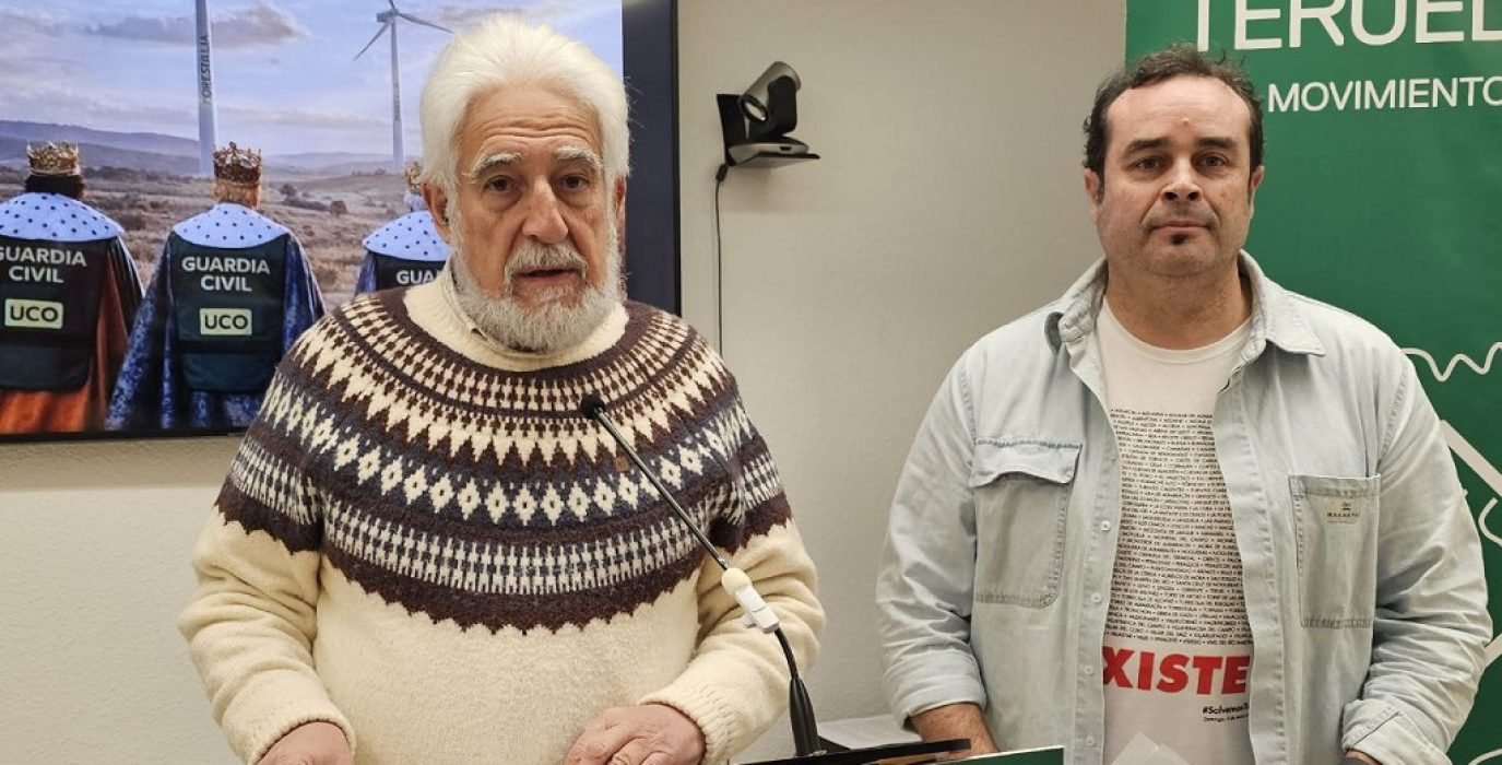 RUEDA DE PRENSA Teruel Existe  MANOLO GIMENO Y JESÚS VILLAMÓN