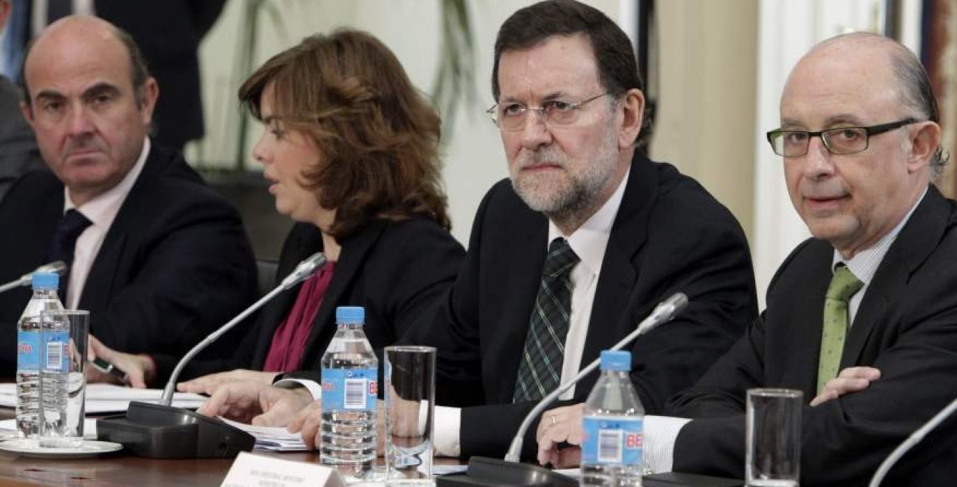 Rajoy De Guindos Santamaría Montoro PP