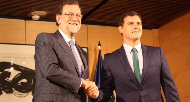 Rajoy y Rivera Foto: PP