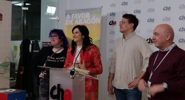 Reacciones 8F Cortes de Aragón CHA Jorge Pueyo Mary Carmen Bozal