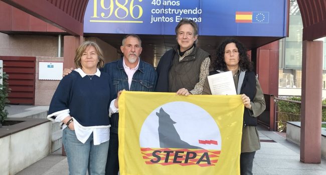 Representantes de STEPA tras la reunión mantenida con la Comisión Europea en Madrid