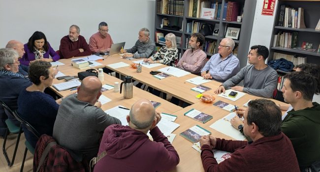 Reunion presidentes comarcales CHA en Zaragoza (11-1-2025)