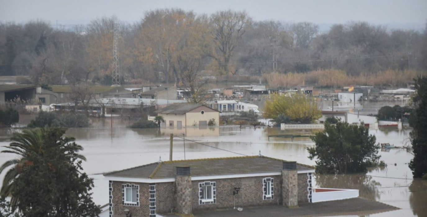 Efectos de la riada en los barrios rurales de Zaragoza. Foto: AZ