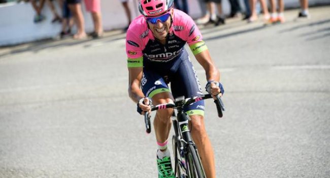 El alicantino Rubén Plaza, último ganador de la Vuelta a Aragón, celebrada en 2005.