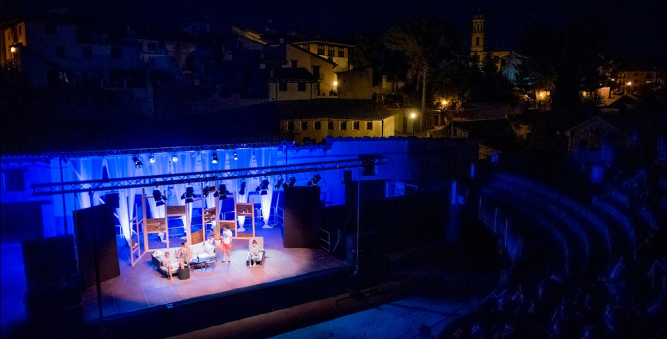 escenario en un castillo