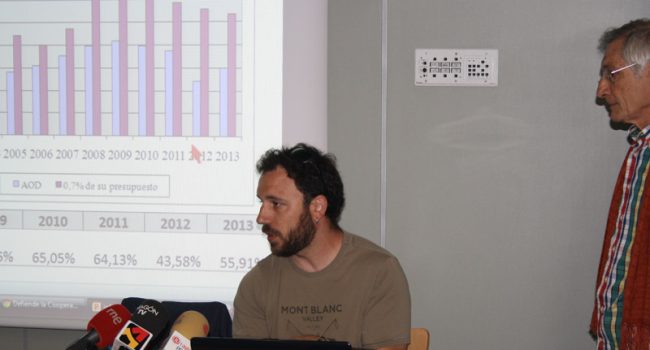 Oriol Gavín y Ricardo Alvárez durante la comparecencia.