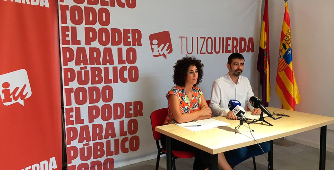 Rueda de prensa de la jornada programática de IU Aragon
