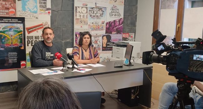 Rueda de prensa de CGT Teruel