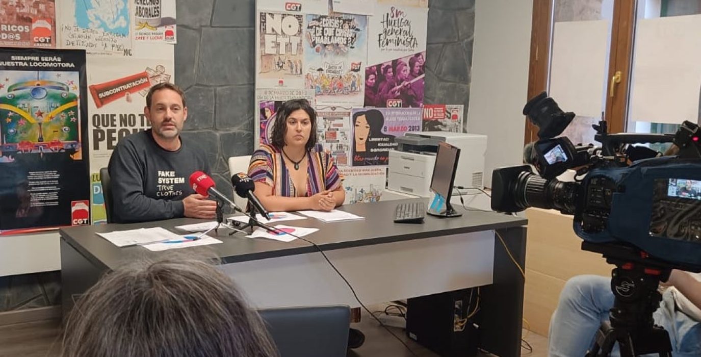 Rueda de prensa de CGT Teruel