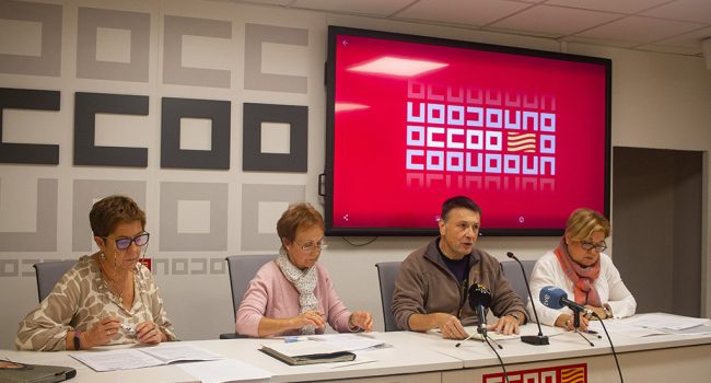 Rueda de prensa de CCOO
